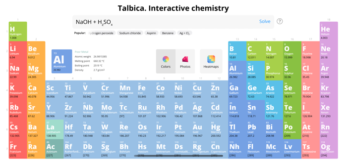 Talbica 3 Periodic Table