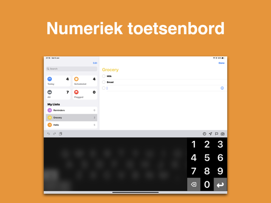 Big Keys Toetsenbord iPad app afbeelding 3