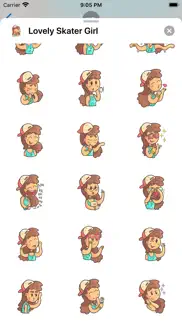 How to cancel & delete skater girl in a cap stickers 3