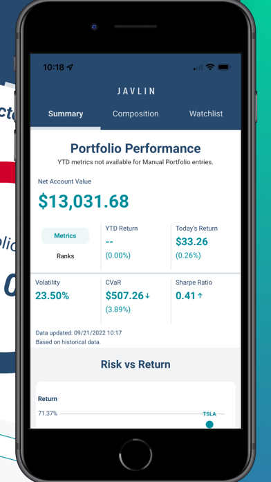 JAVLIN Invest: Investment Tool Screenshot