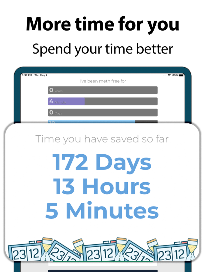 Quit Meth Addiction Calendar