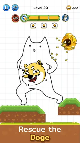 Game screenshot Save the Dog: Draw Line DOP apk