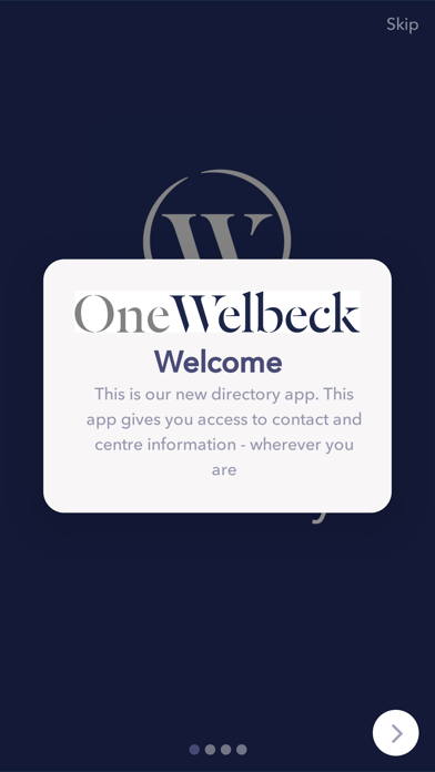 Screenshot #1 pour OneWelbeck Directory