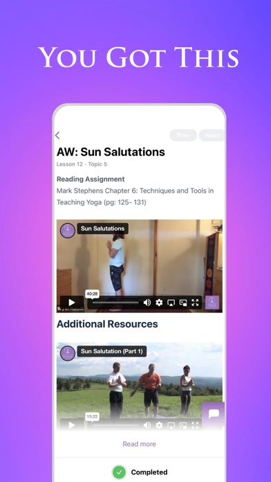 Yoga Teacher Training Screenshot