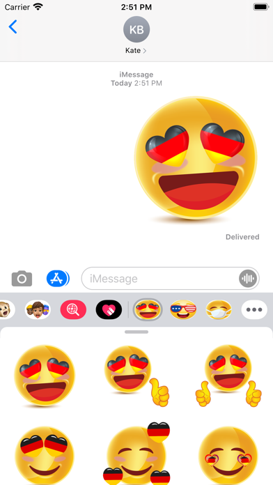 German Flag Emojis Screenshot 1 - AppWisp.com German Flag Emojis Screenshot 1 - AppWisp.com