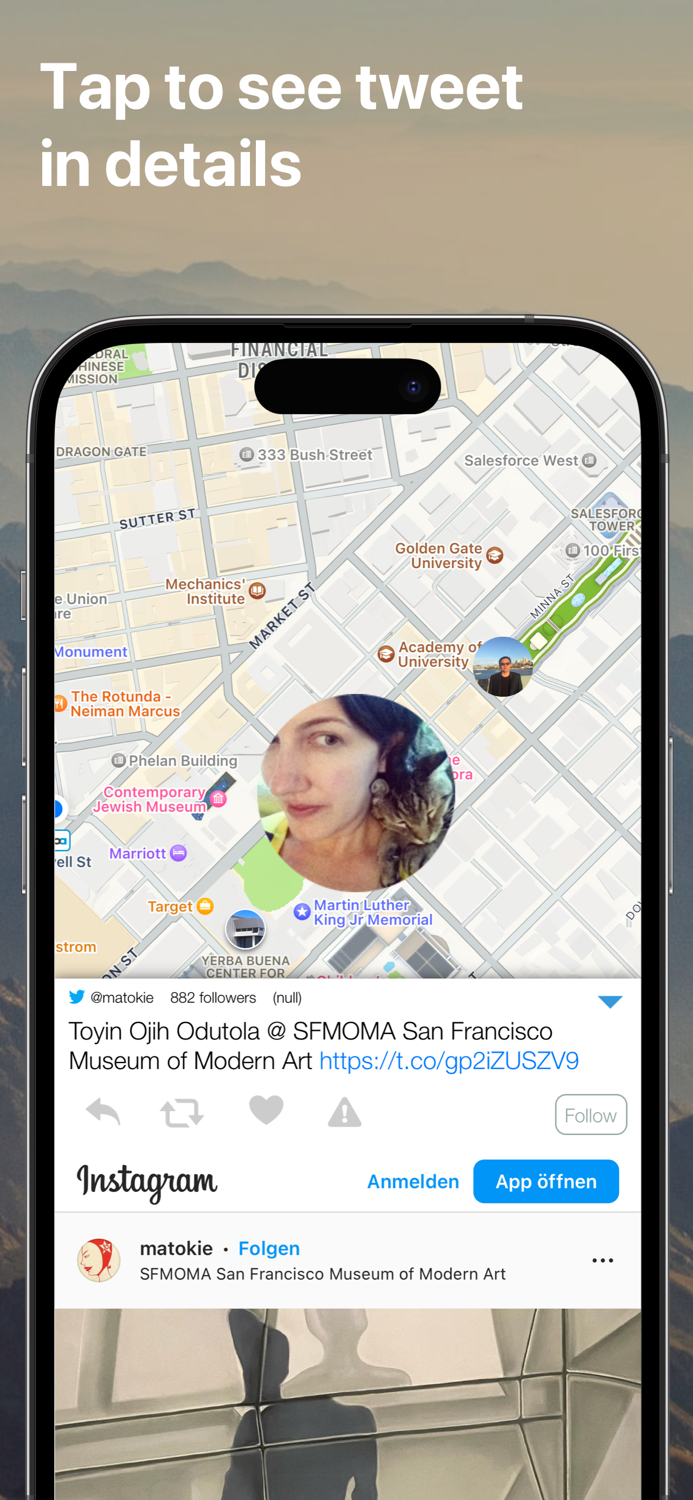Tweetmap for iPhone  iPad
