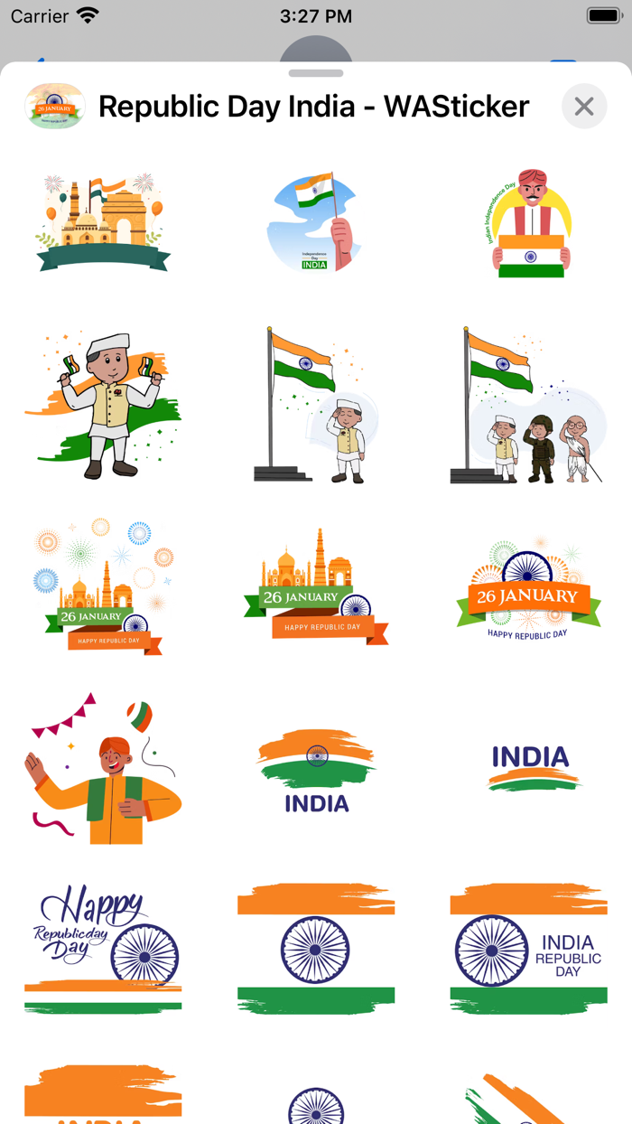 Republic Day India - WASticker