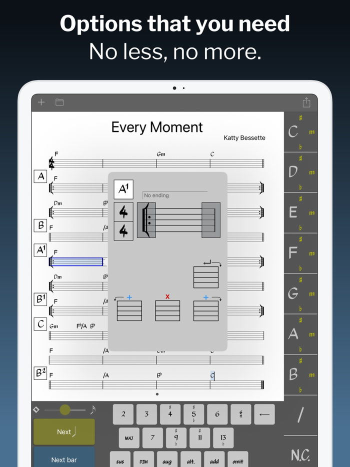 Chordsheet Maker - Lead sheet
