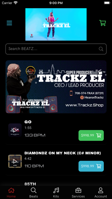 TRACKZ.SHOP Screenshot