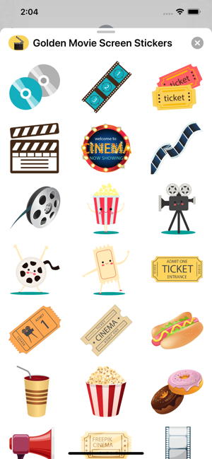 Golden Movie Screen Stickers(圖3)-速報App