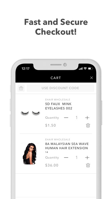 eHair Wholesale Screenshot