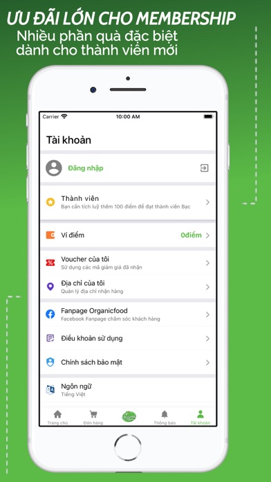 Organicfood Screenshot