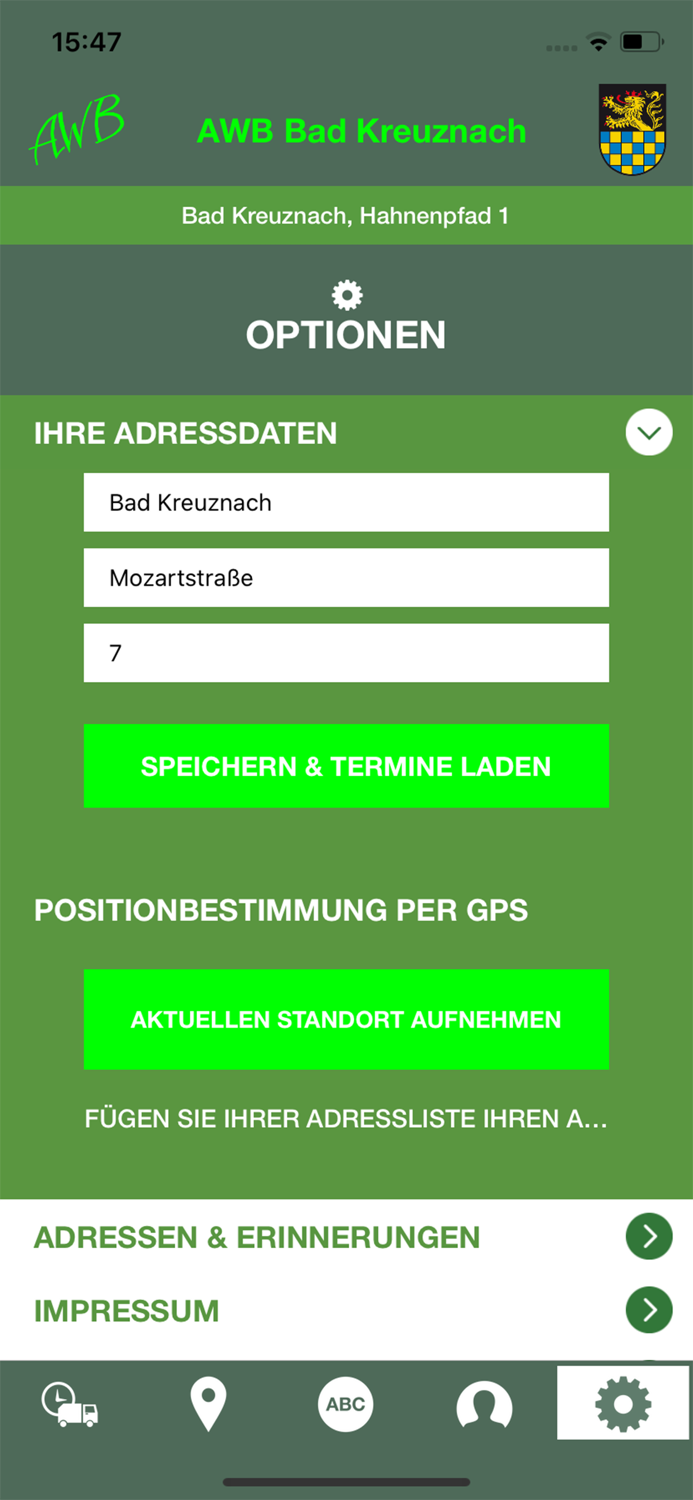 AWB Müll App Bad Kreuznach