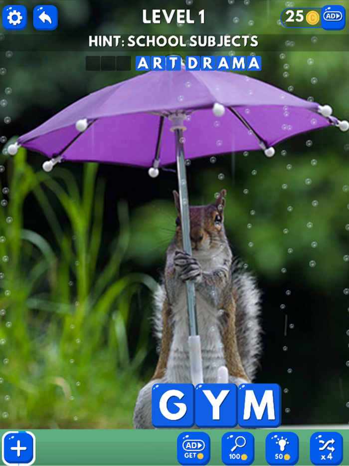 Word Nature Blocks Fun Puzzle