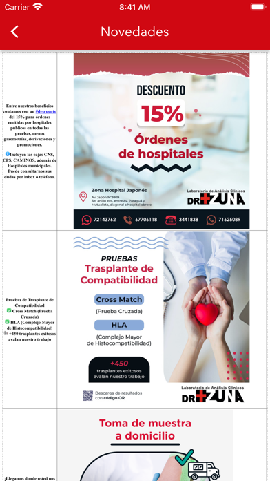 LABORATORIO DR. ZUNA Screenshot