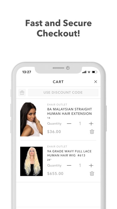eHair Outlet Screenshot