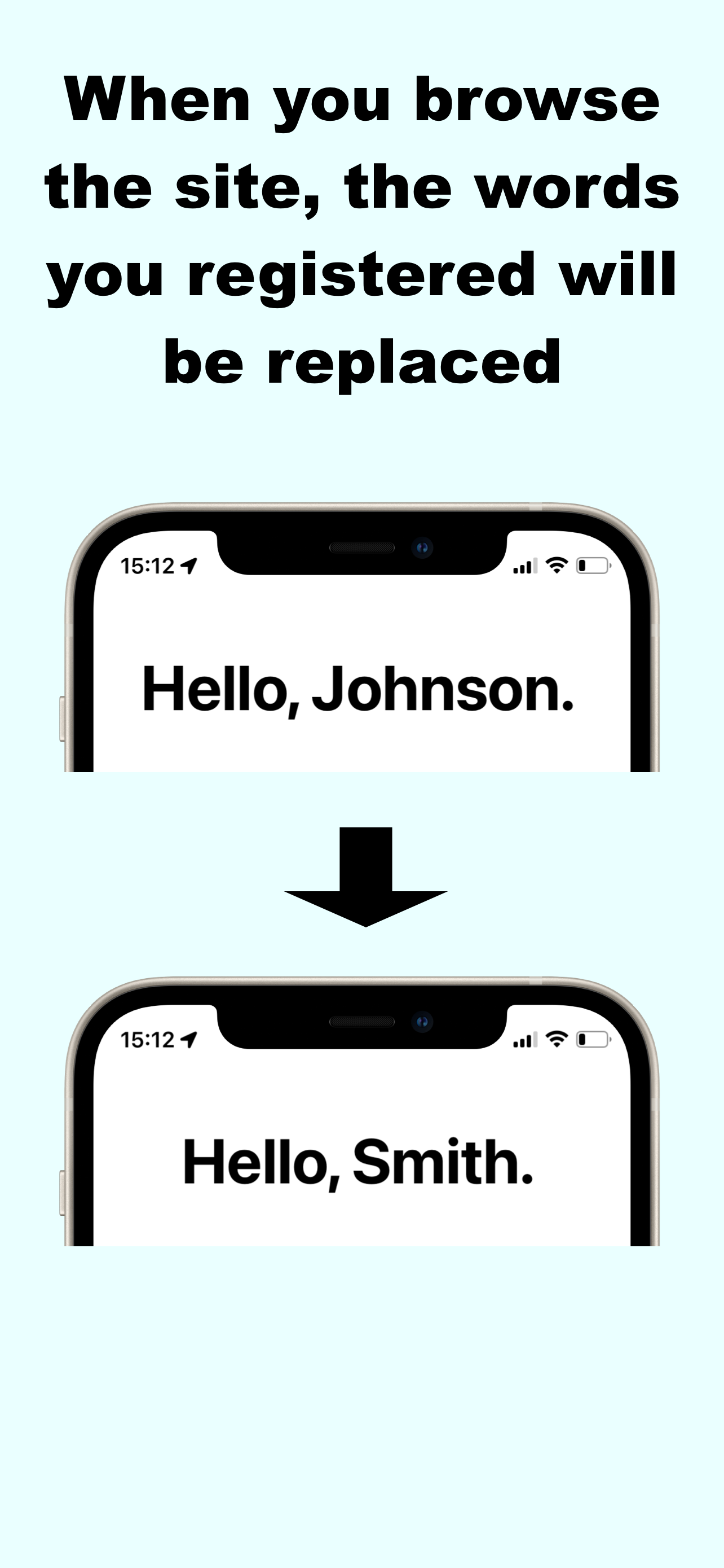 Word Replacer for Safari