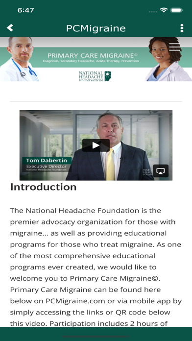 National Headache Foundation© Screenshot