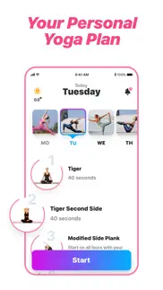 yoga - poses & classes at home iphone screenshot 1