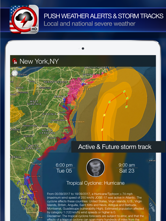 Screenshot #4 pour Weather Alert Map USA