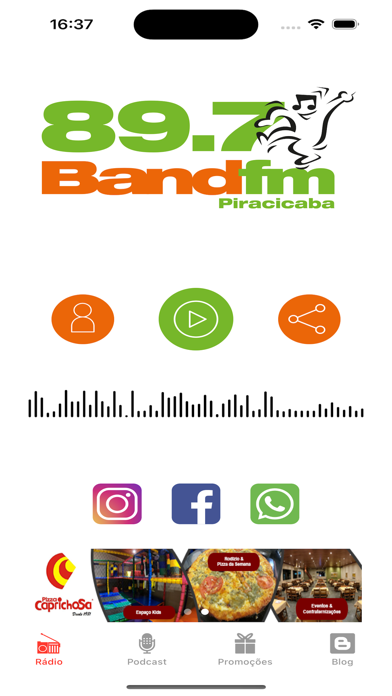 BAND FM PIRACICABA Screenshot
