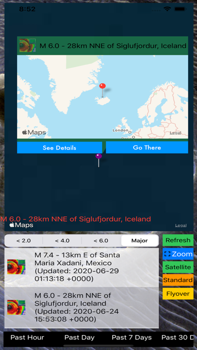 Instant USGS Earthquake Lite Screenshot
