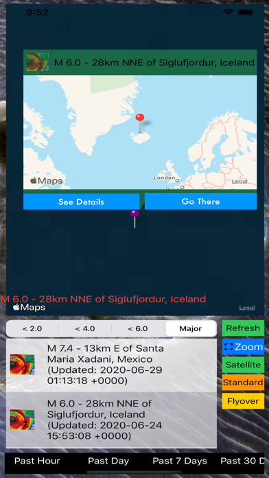 Screenshot #3 pour Instant USGS Earthquake Lite