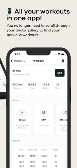 Game screenshot ErgScan - Rowing Workouts Log hack