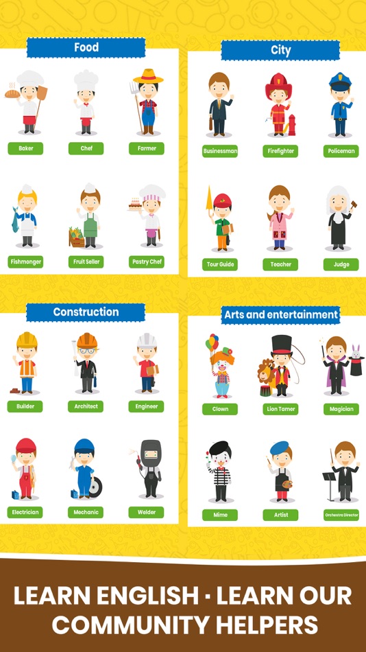 #4. Kids Occupations & Professions (iOS) By: Pooja Mehta
