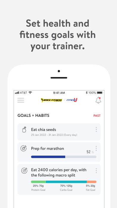 FitnessU and iRock Fitness Screenshot