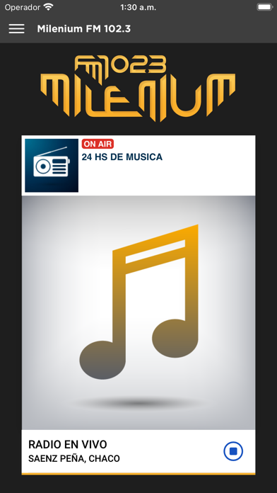 Milenium FM 102.3 Screenshot