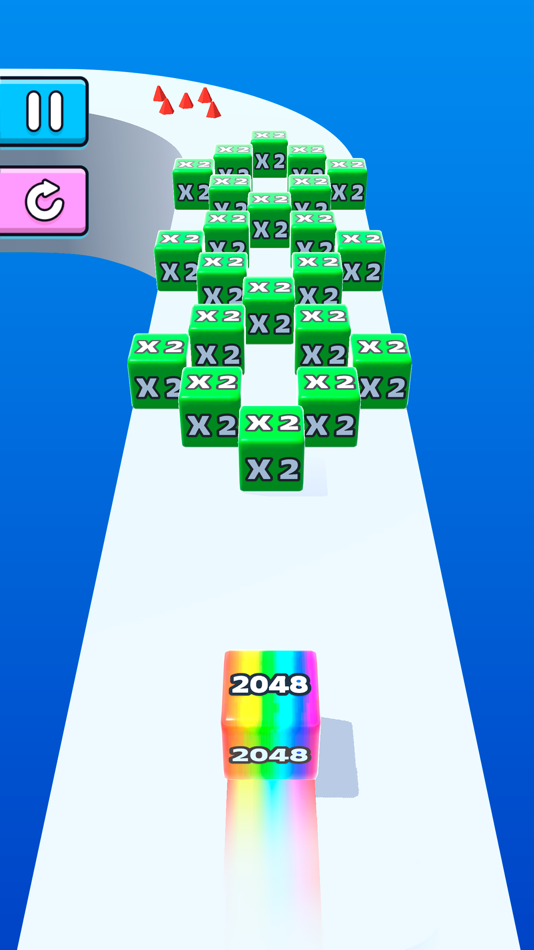 #3. Jelly Run 2048 Cube Runner (iOS) 由: AI Games FZ