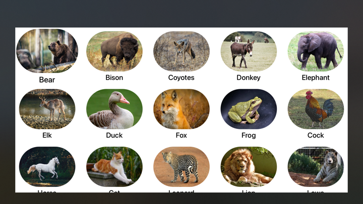 Screenshot #1 pour Animal Sounds on TV