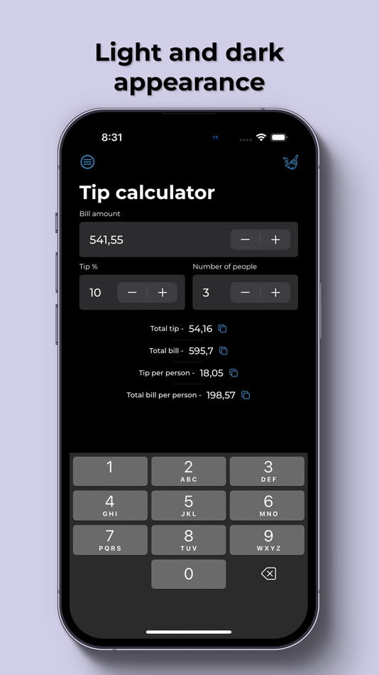 #5. The Percent Calculator (iOS) 由: Vitalii Homoniuk