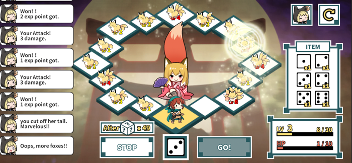 Ninetails - simple board game