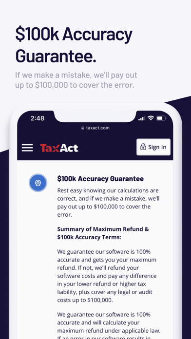TaxAct Express Screenshot