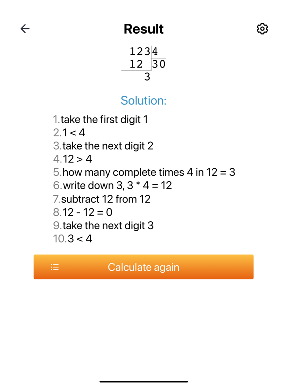 Screenshot #5 pour Division en colonne