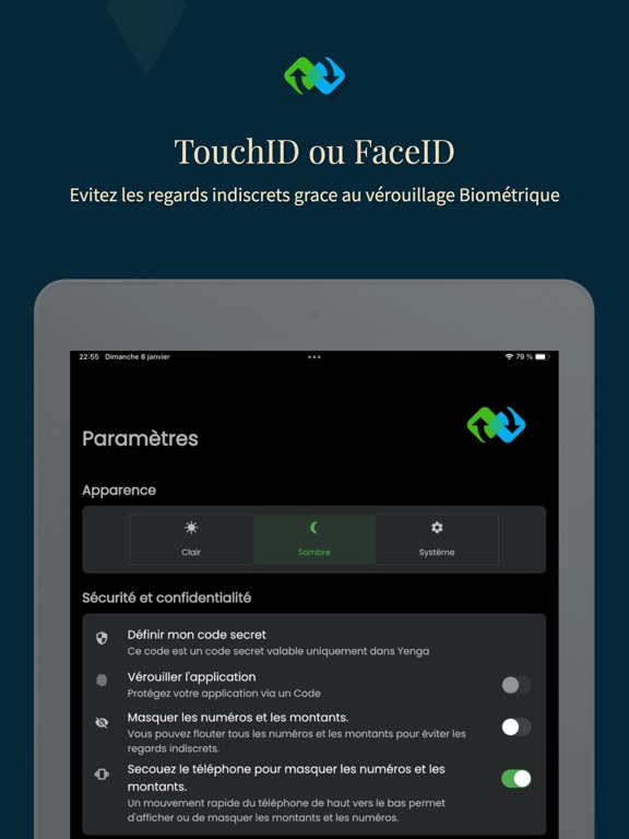 Yenga iPad screenshot 6 - Finance app