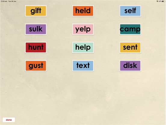 Screenshot #6 pour Oz Phonics 3 -CVCC, CCVC words
