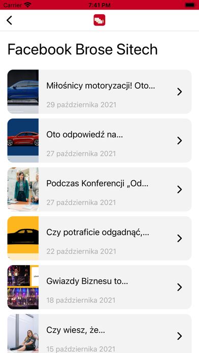 Brose Sitech App Screenshot
