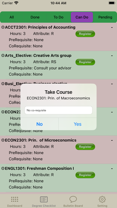 Degree Path Screenshot