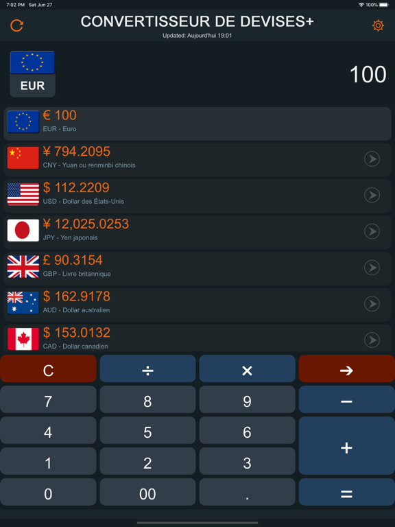 Screenshot #4 pour Convertisseur de Devises +