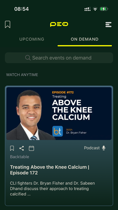 PEO – Medical Education Screenshot