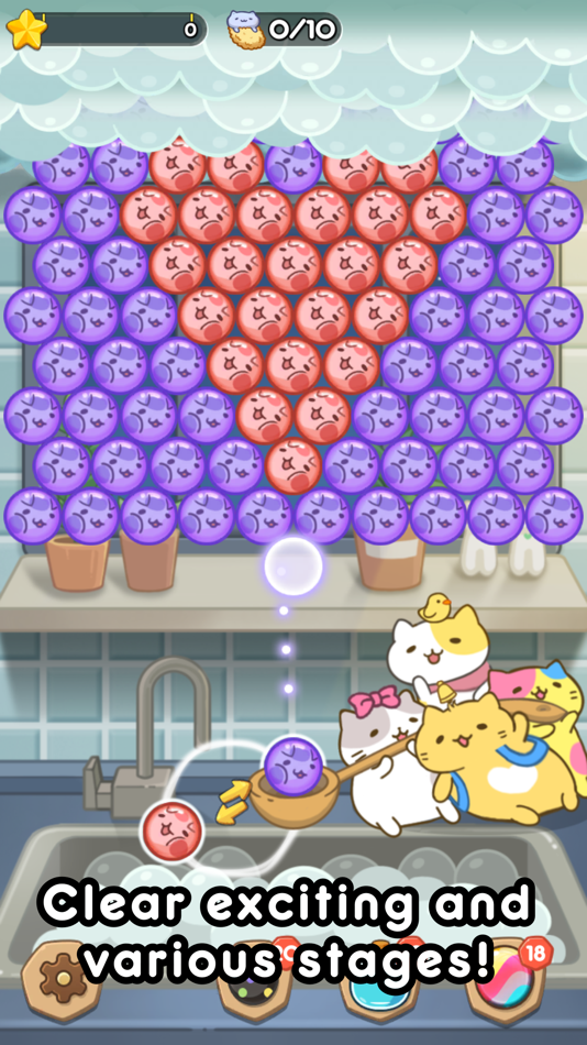 #4. MitchiriNeko Bubble (iOS) 由: NLABSOFT Co., Ltd.