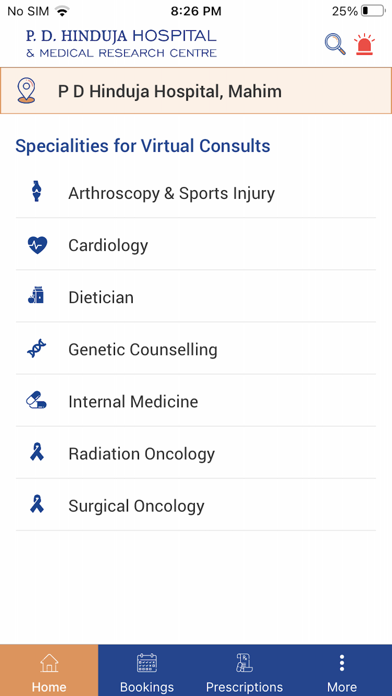 Hinduja Hospital Teleconsult Screenshot