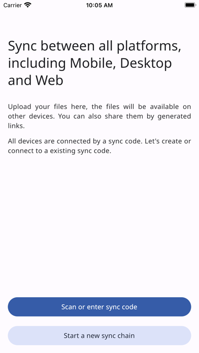Sync between all platforms Screenshot