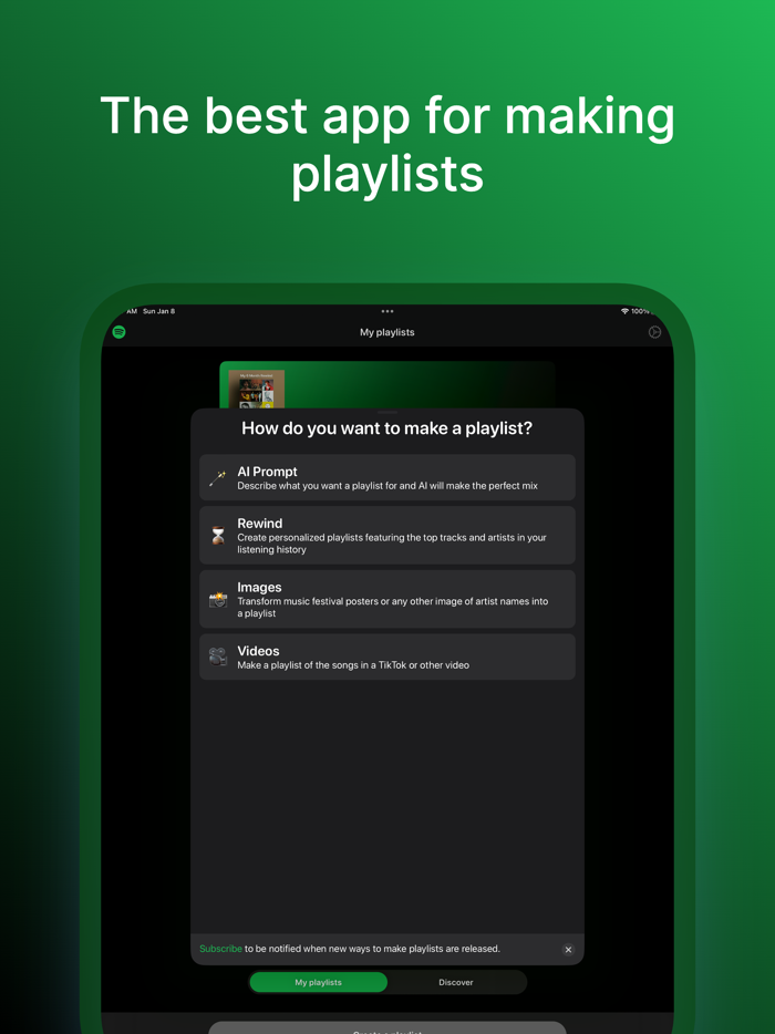 AI Playlist Maker PlaylistAI