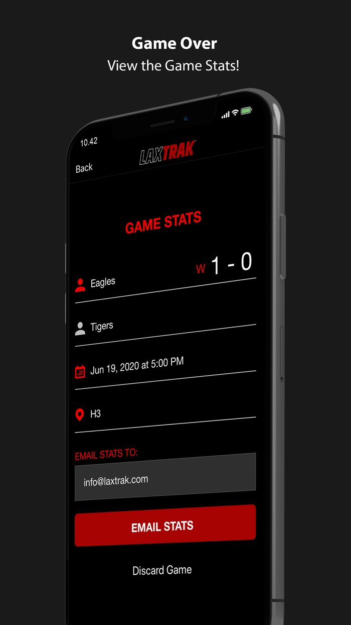 LaxTrak - Lacrosse Game Stats
