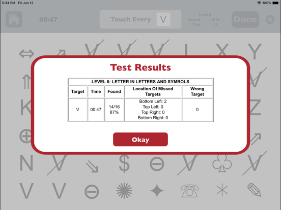 Screenshot #6 pour Visual Attention Therapy Lite