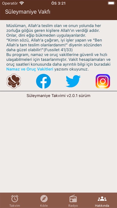 Süleymaniye Takvimi for iPhone - Free App Download